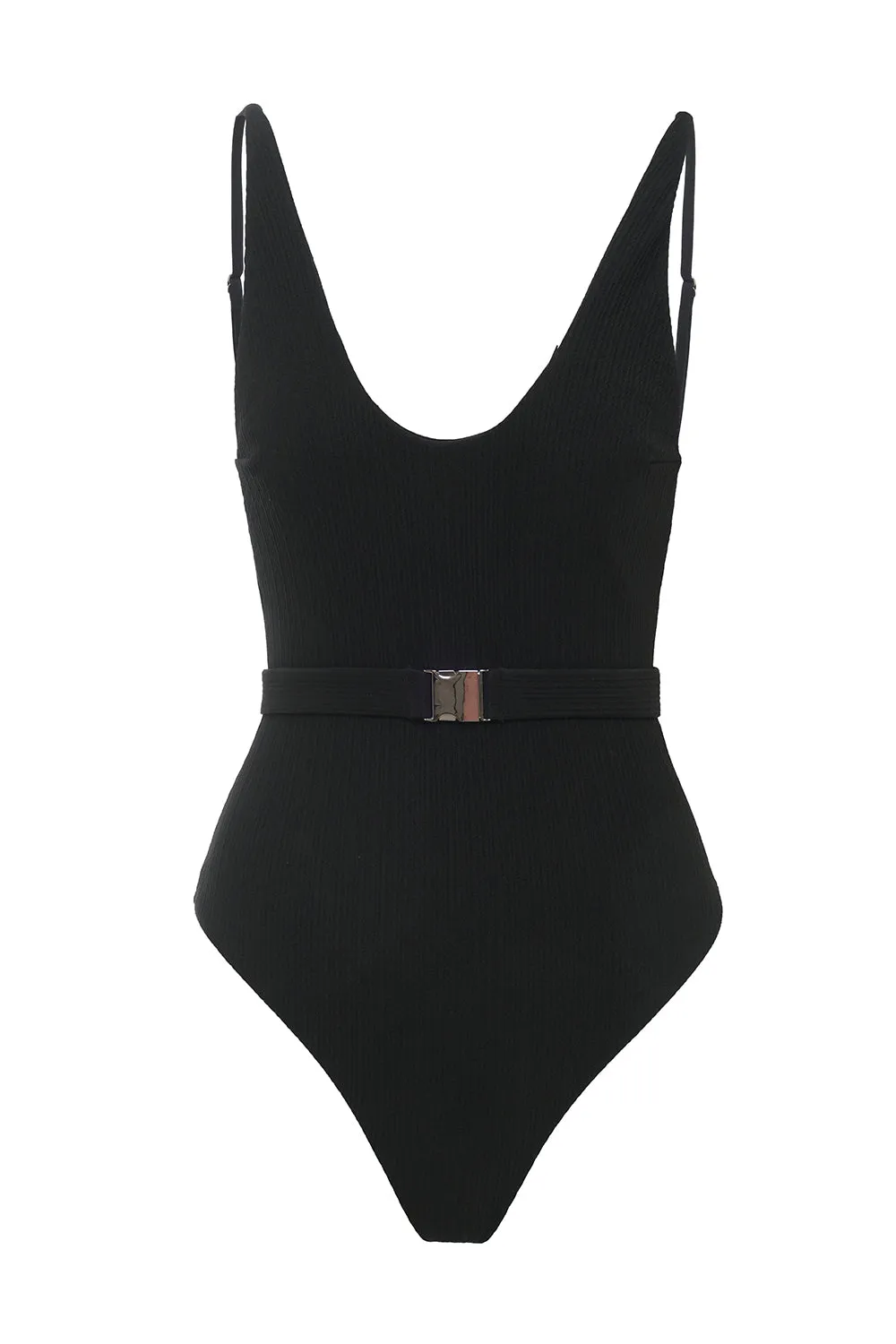 White V-Neck One Piece Swimwear sold by Zapaka product image thumbnail 5