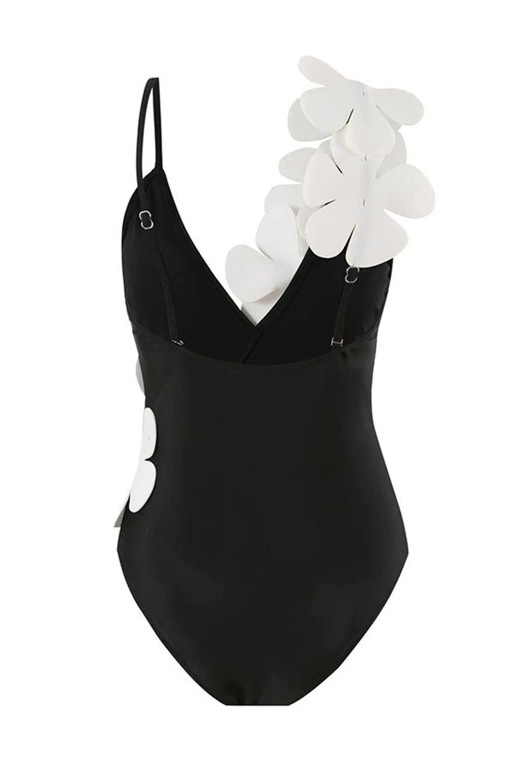 One Piece High Waist Black Swimwear with Flower sold by Zapaka product image thumbnail 3
