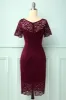 Burgundy Bodycon Dress sold by Zapaka