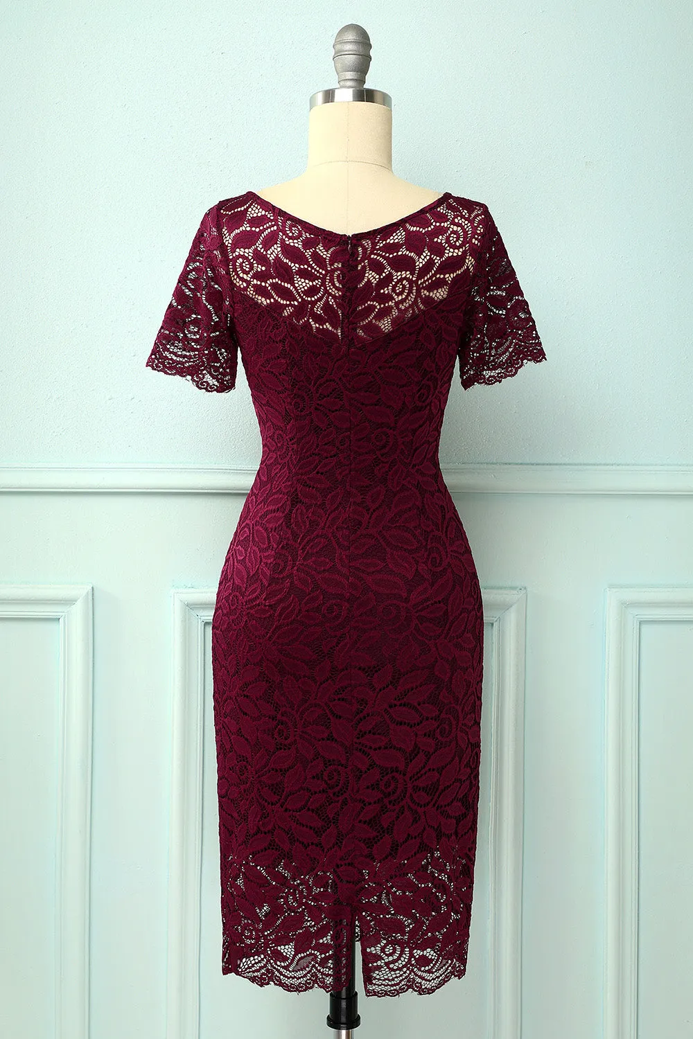 Burgundy Bodycon Dress sold by Zapaka product image thumbnail 2