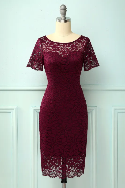 Burgundy Bodycon Dress sold by Zapaka