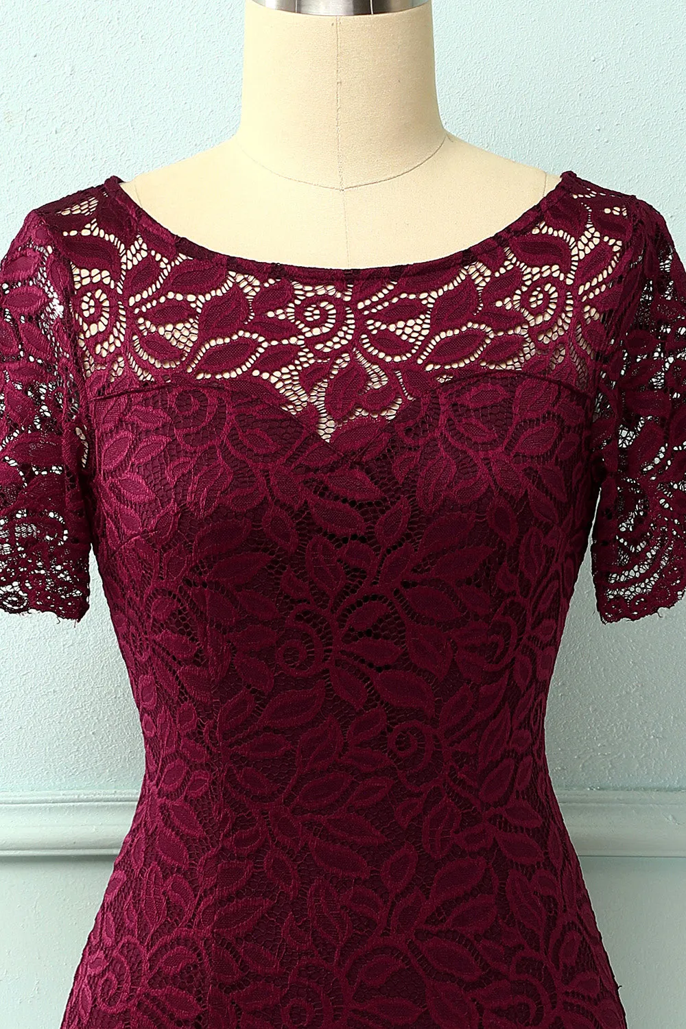 Burgundy Bodycon Dress sold by Zapaka product image thumbnail 3