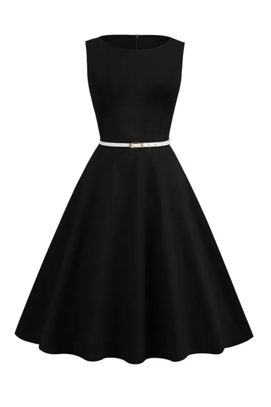 Printed A Line Short Swing 1950s Dress sold by Zapaka