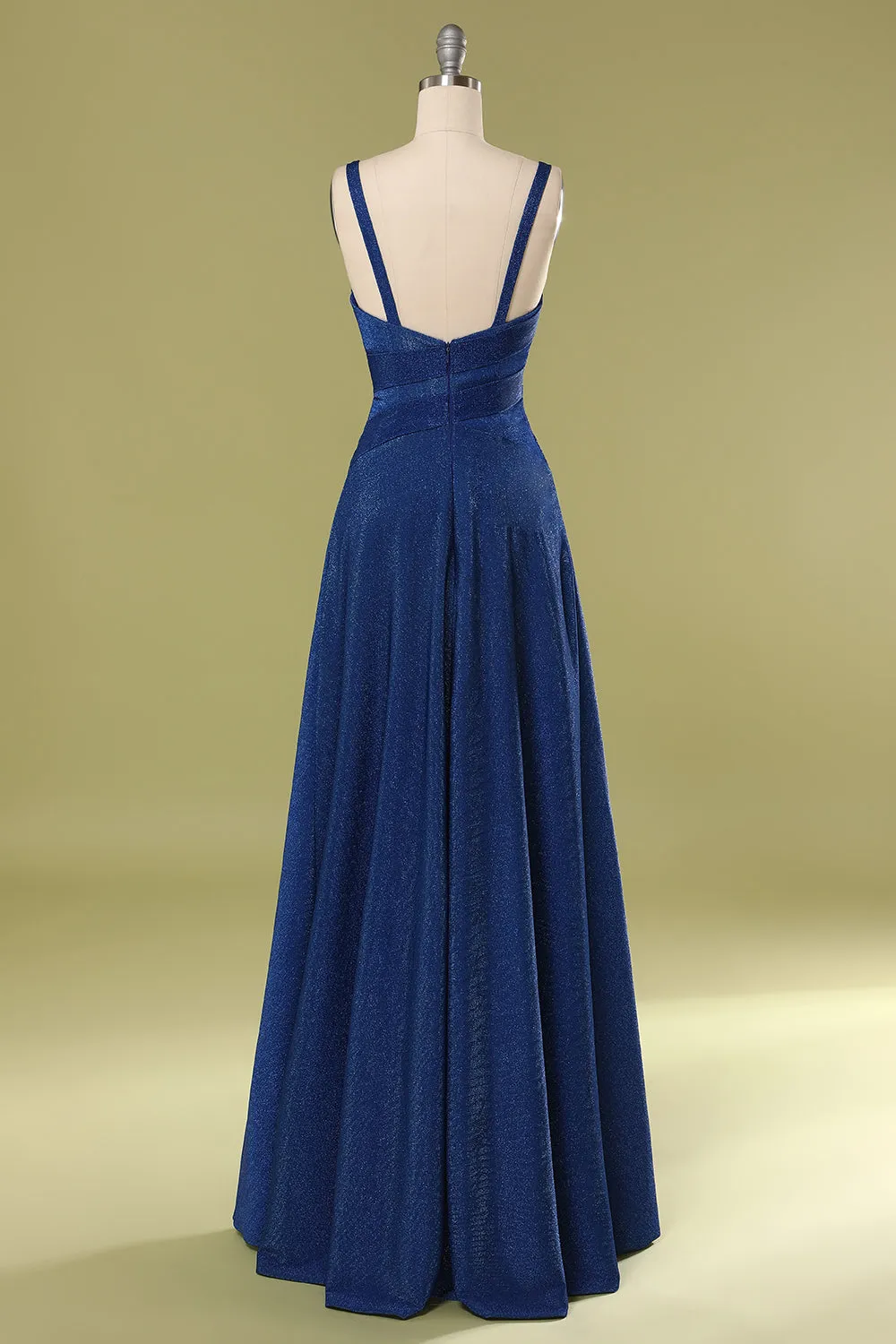 Glitter Royal Blue Long Prom Dress sold by Zapaka product image thumbnail 2