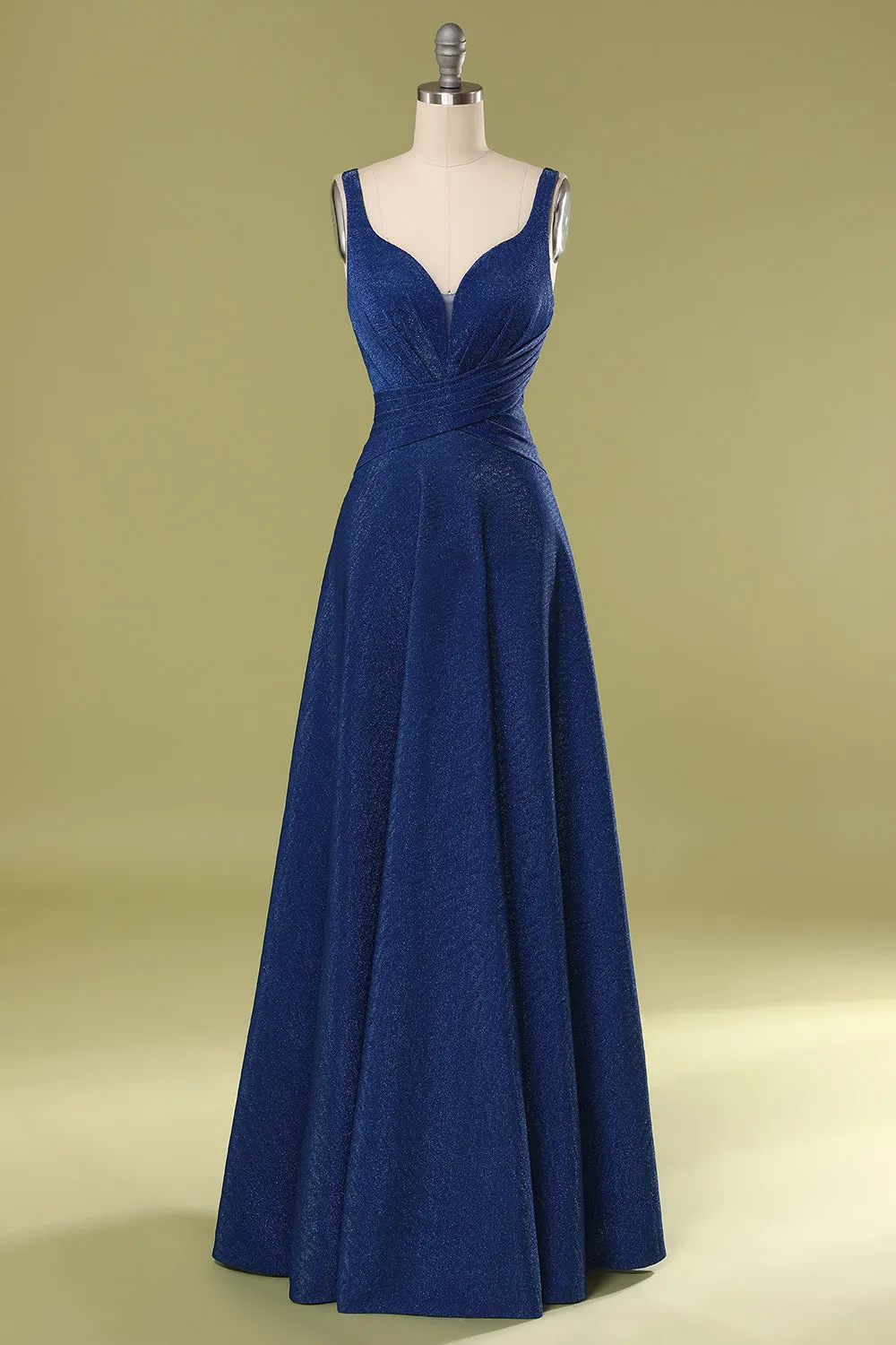Glitter Royal Blue Long Prom Dress sold by Zapaka