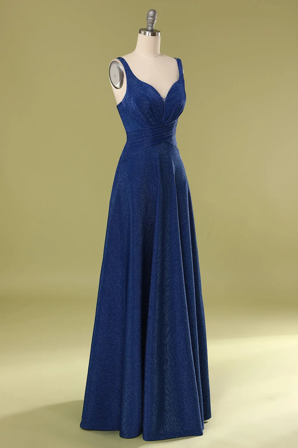 Glitter Royal Blue Long Prom Dress sold by Zapaka product image thumbnail 3