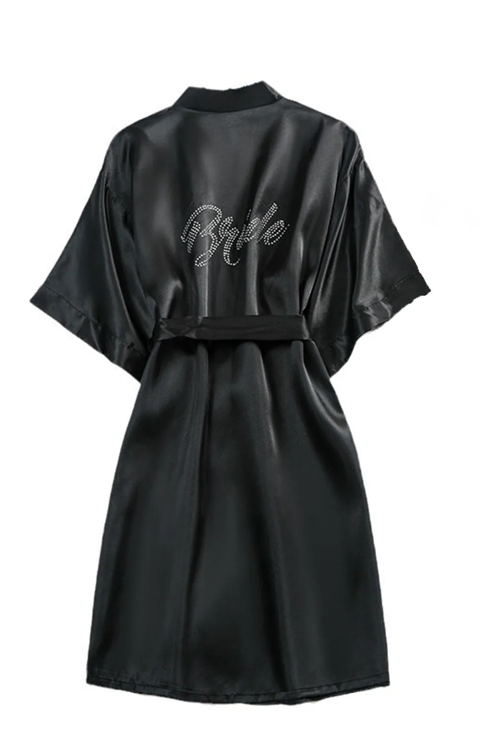 Black Bride Bridesmaid Wedding Robes sold by Zapaka
