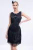 Black Sequins Gatsby Fringed Flapper Dress sold by Zapaka
