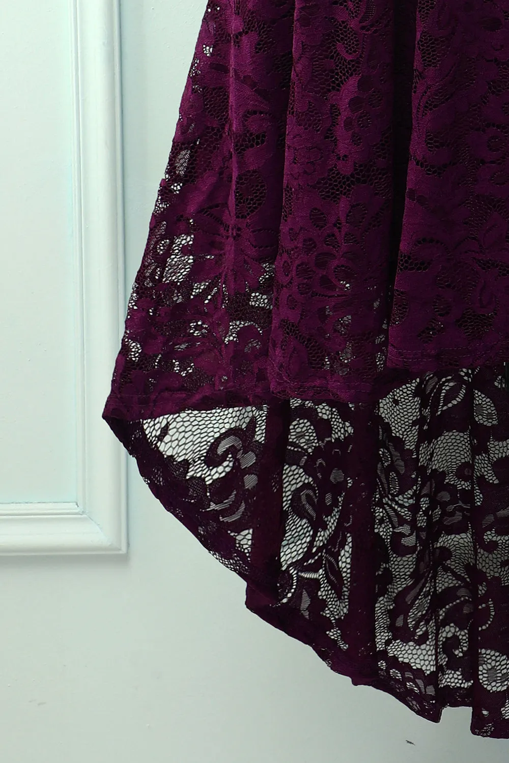 V-neck Lace Asymmetrical Dress sold by Zapaka product image thumbnail 4