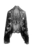 Black Golden Sequined 1920s Cape With Fringes sold by Zapaka