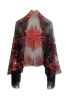 Black Golden Sequined 1920s Cape With Fringes sold by Zapaka