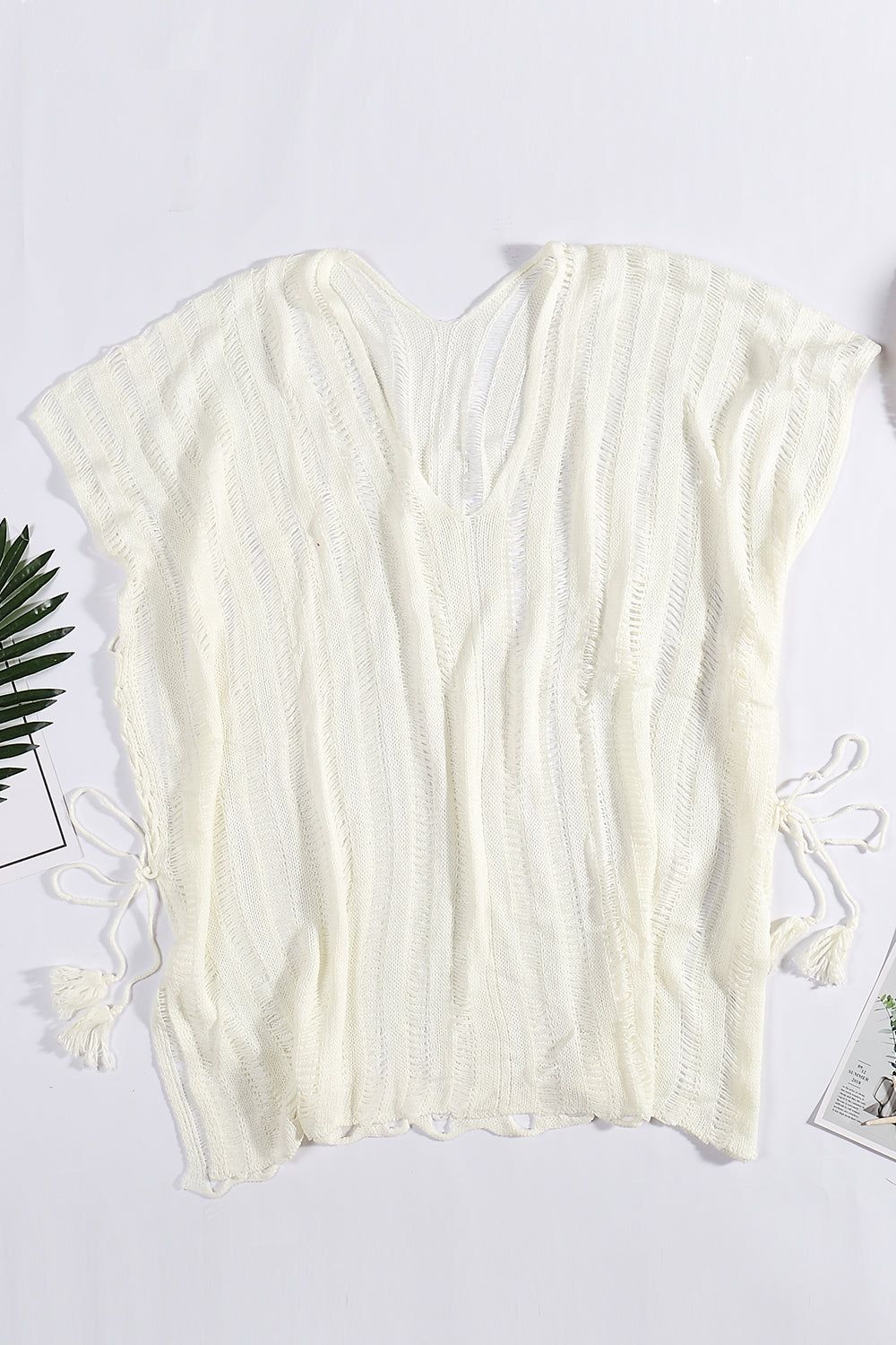 Pink Crochet Beach Cover Up sold by Zapaka product image thumbnail 2