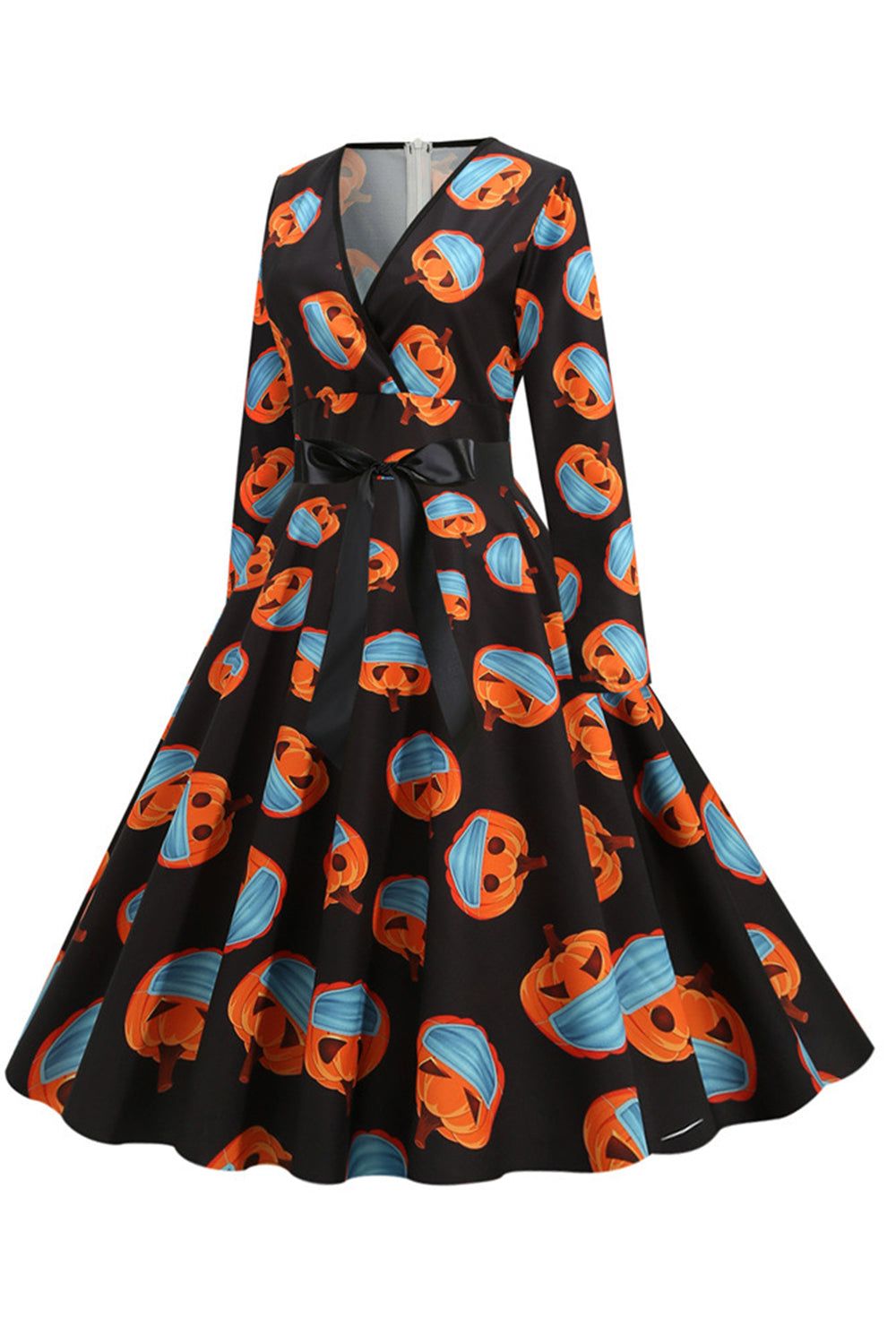 Black Halloween Vintage 1950s Dress sold by Zapaka product image thumbnail 3