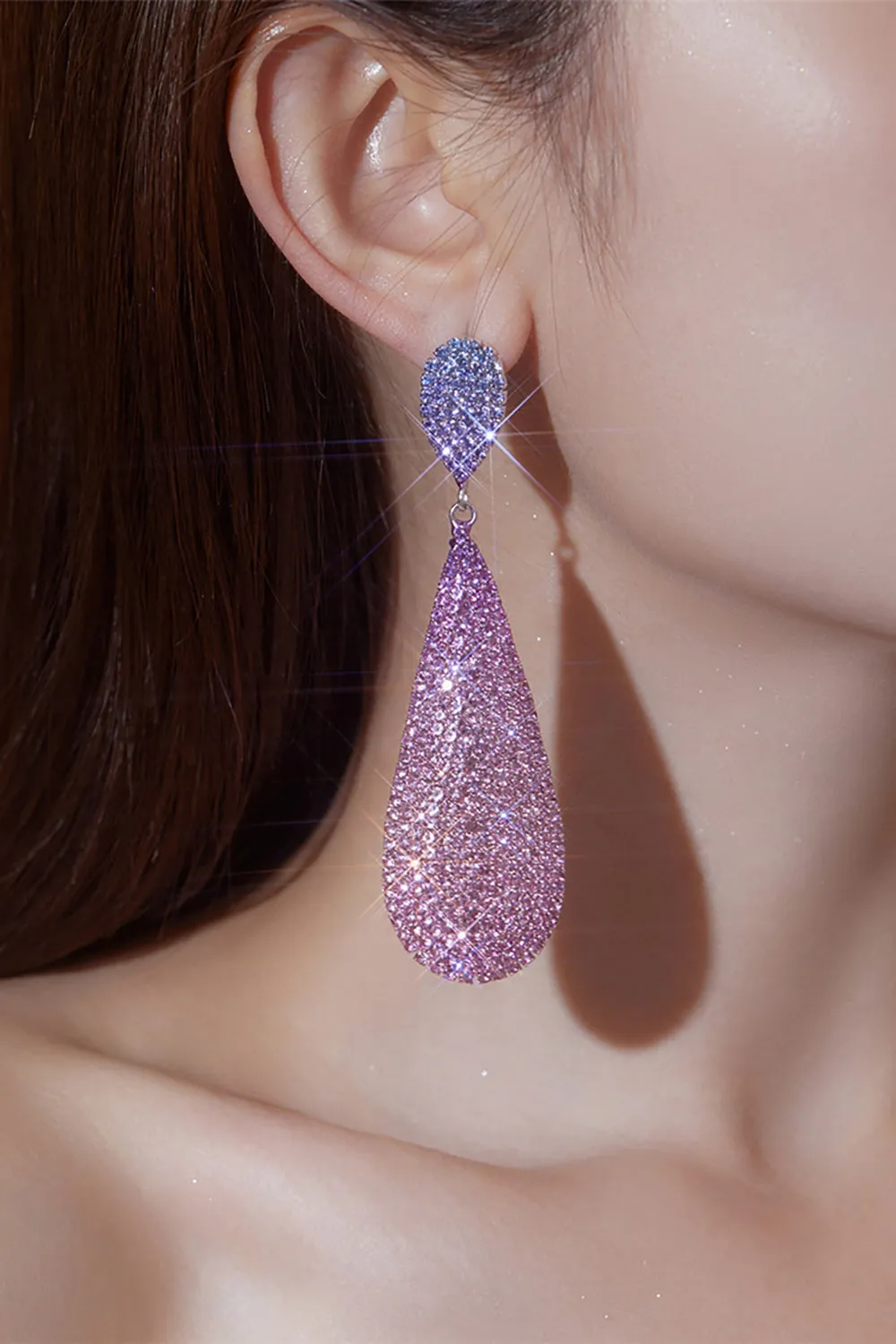 Sparkly Diamond-Encrusted Accessories Luxury Earrings sold by Zapaka product image thumbnail 2