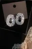 Simple Rhinestone Oval Earrings sold by Zapaka