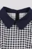 Plaid Black Vintage Dress with Sleeves sold by Zapaka