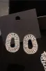 Simple Rhinestone Oval Earrings sold by Zapaka