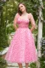 Pink Tulle A-line Midi Prom Dress with Hearts sold by Zapaka