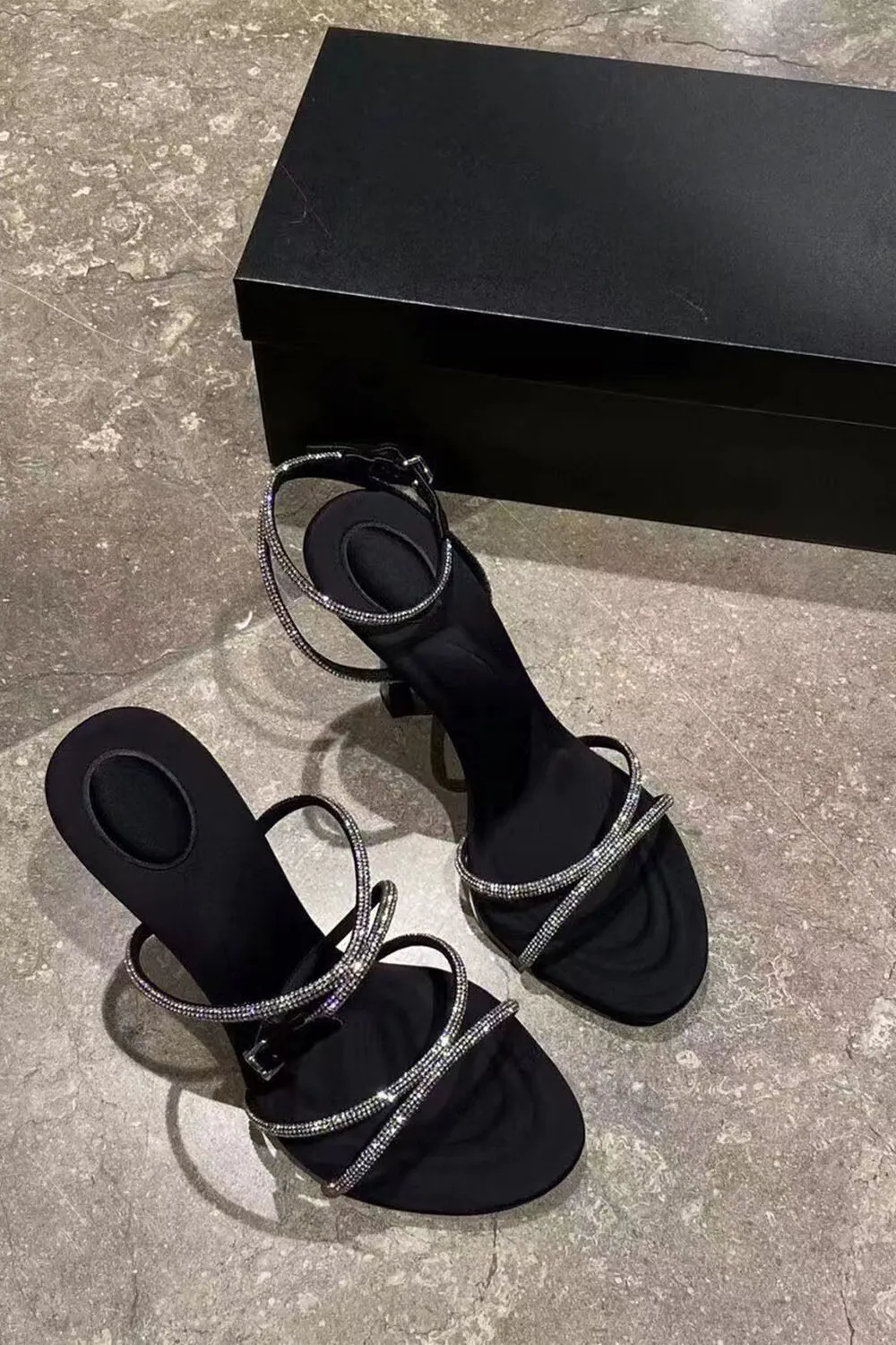 Rhinestone Cross Strap Sexy Stiletto High Heels sold by Zapaka product image thumbnail 4