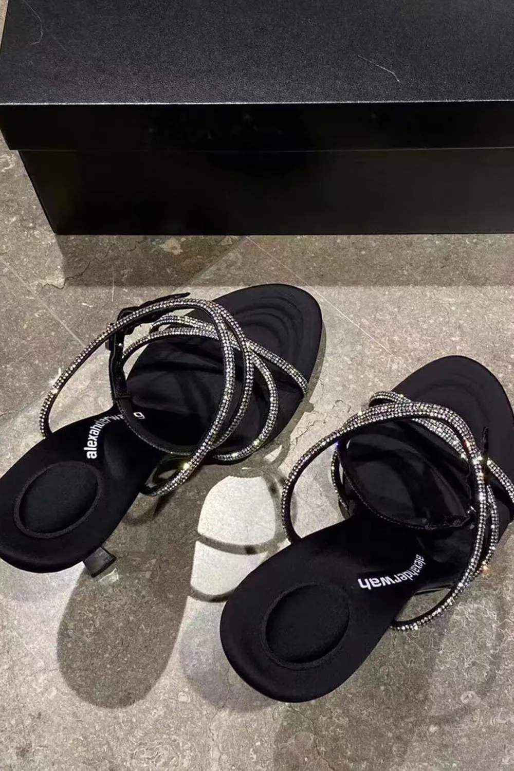 Rhinestone Cross Strap Sexy Stiletto High Heels sold by Zapaka product image thumbnail 5