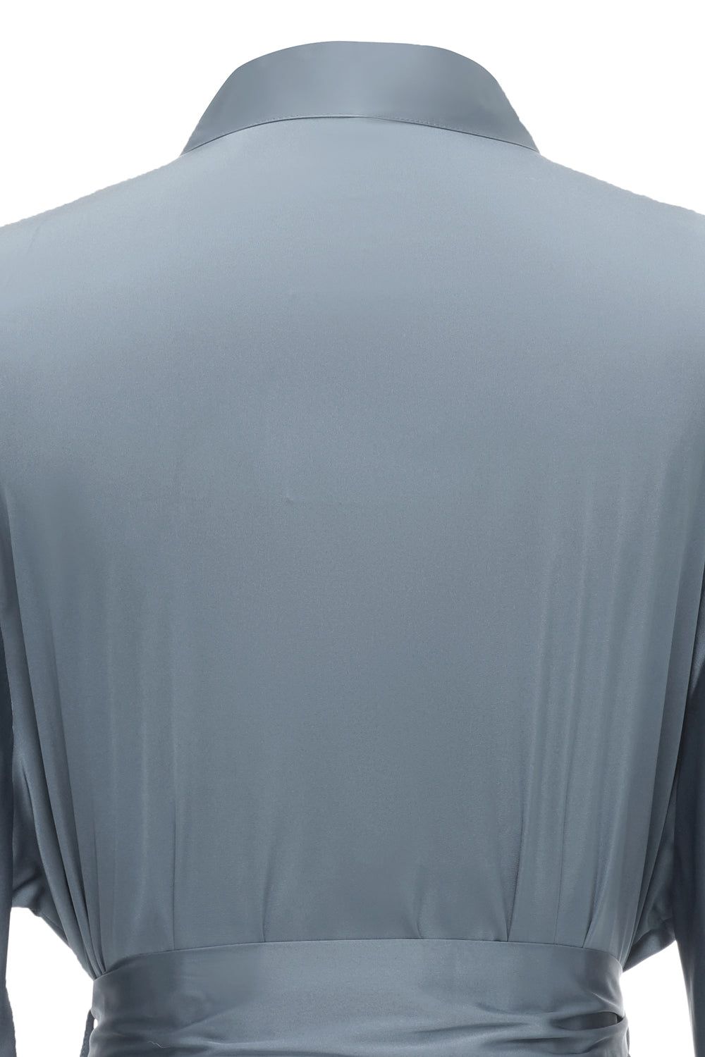 Grey Blue Solid Bridesmaid Robe sold by Zapaka product image thumbnail 5