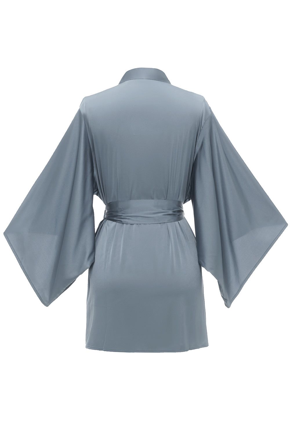 Grey Blue Solid Bridesmaid Robe sold by Zapaka product image thumbnail 2
