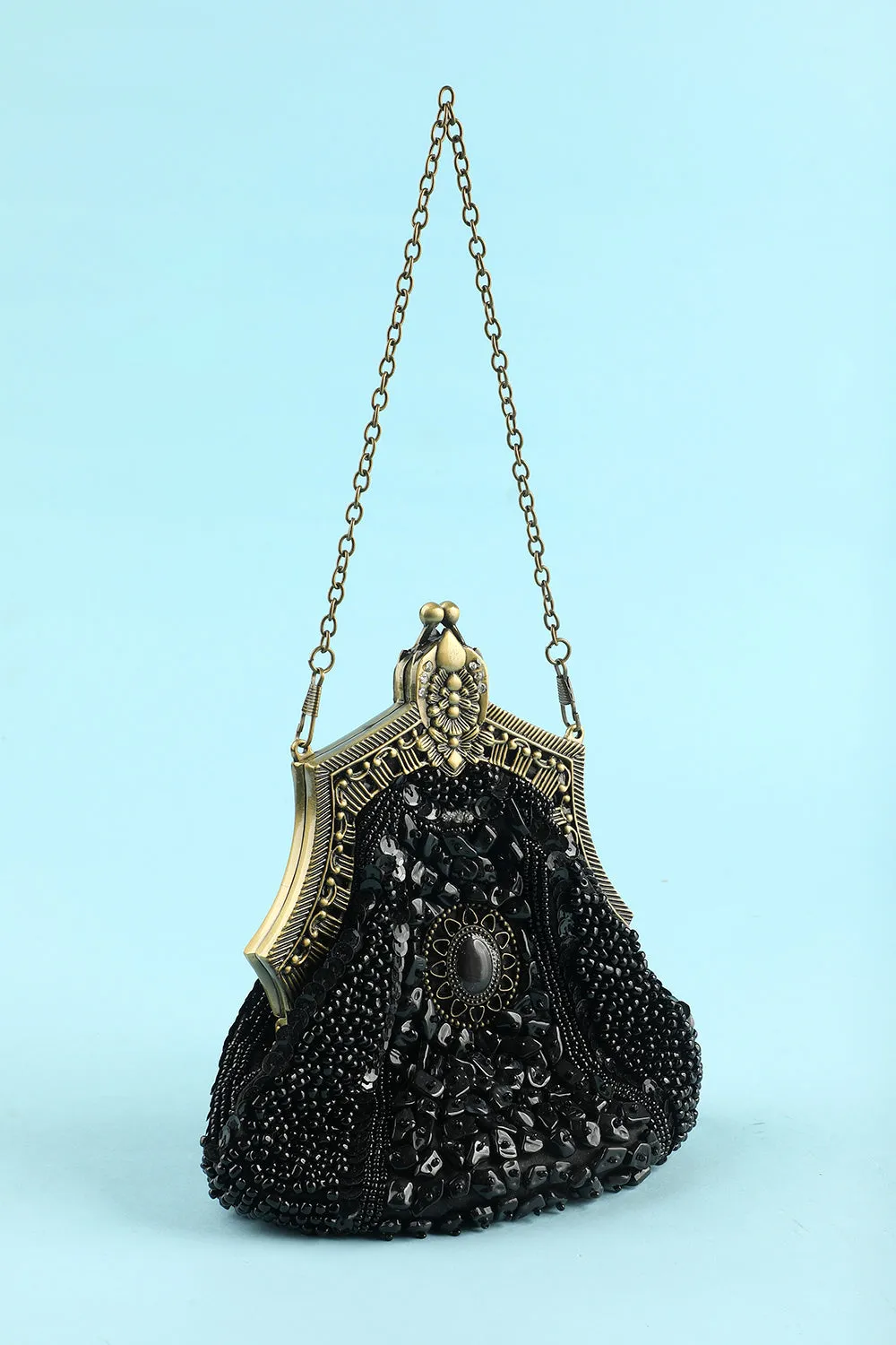 Black Vintage Evening Bag sold by Zapaka product image thumbnail 2