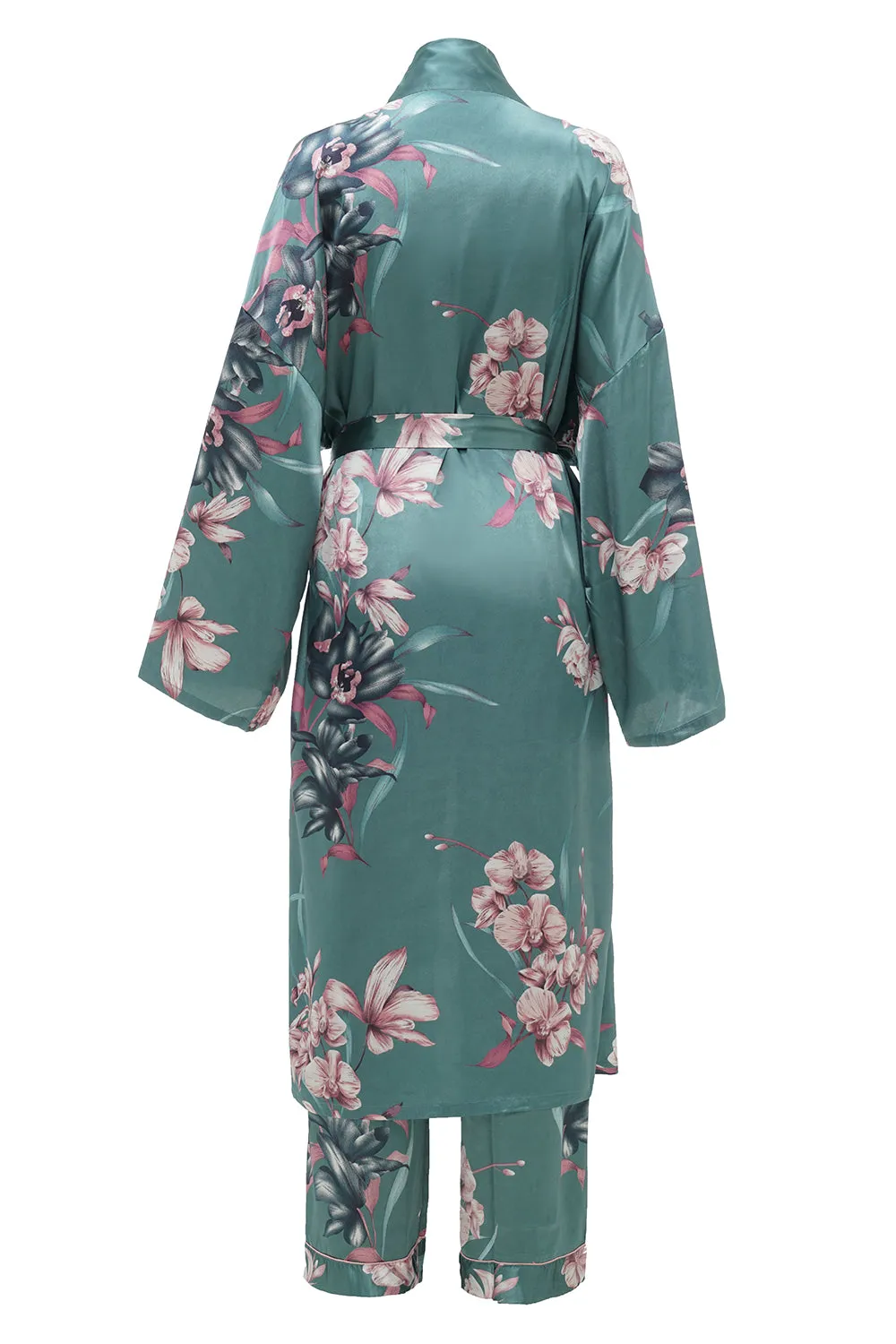 Green Floral Bridesmaid Robe Sets sold by Zapaka product image thumbnail 2