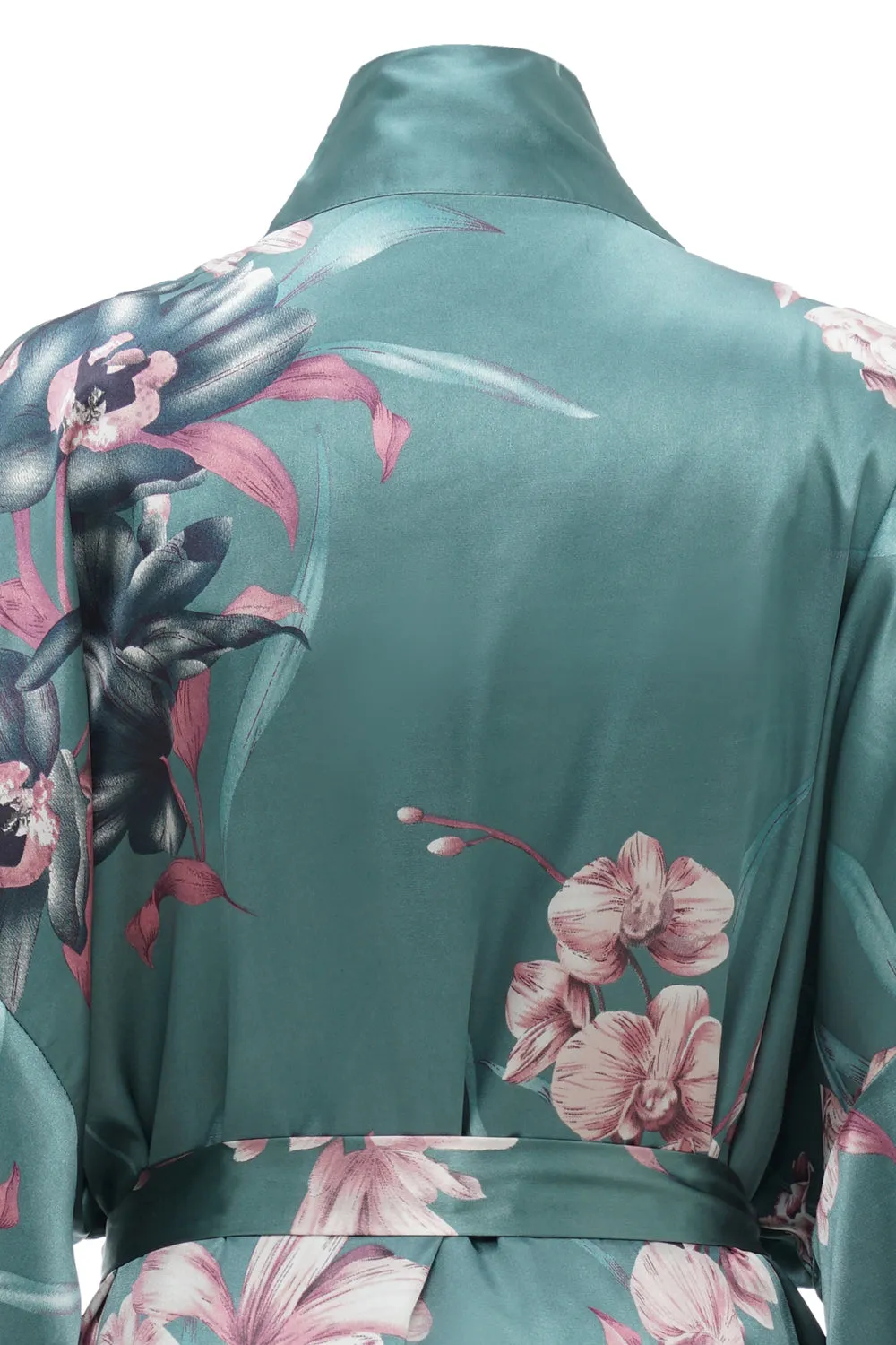Green Floral Bridesmaid Robe Sets sold by Zapaka product image thumbnail 4