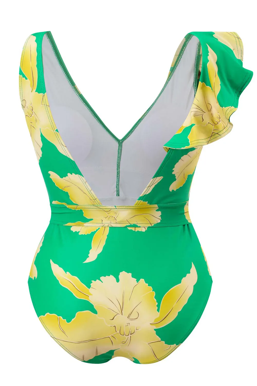Two Piece Printed Green Bikini Set with Beach Skirt sold by Zapaka product image thumbnail 2