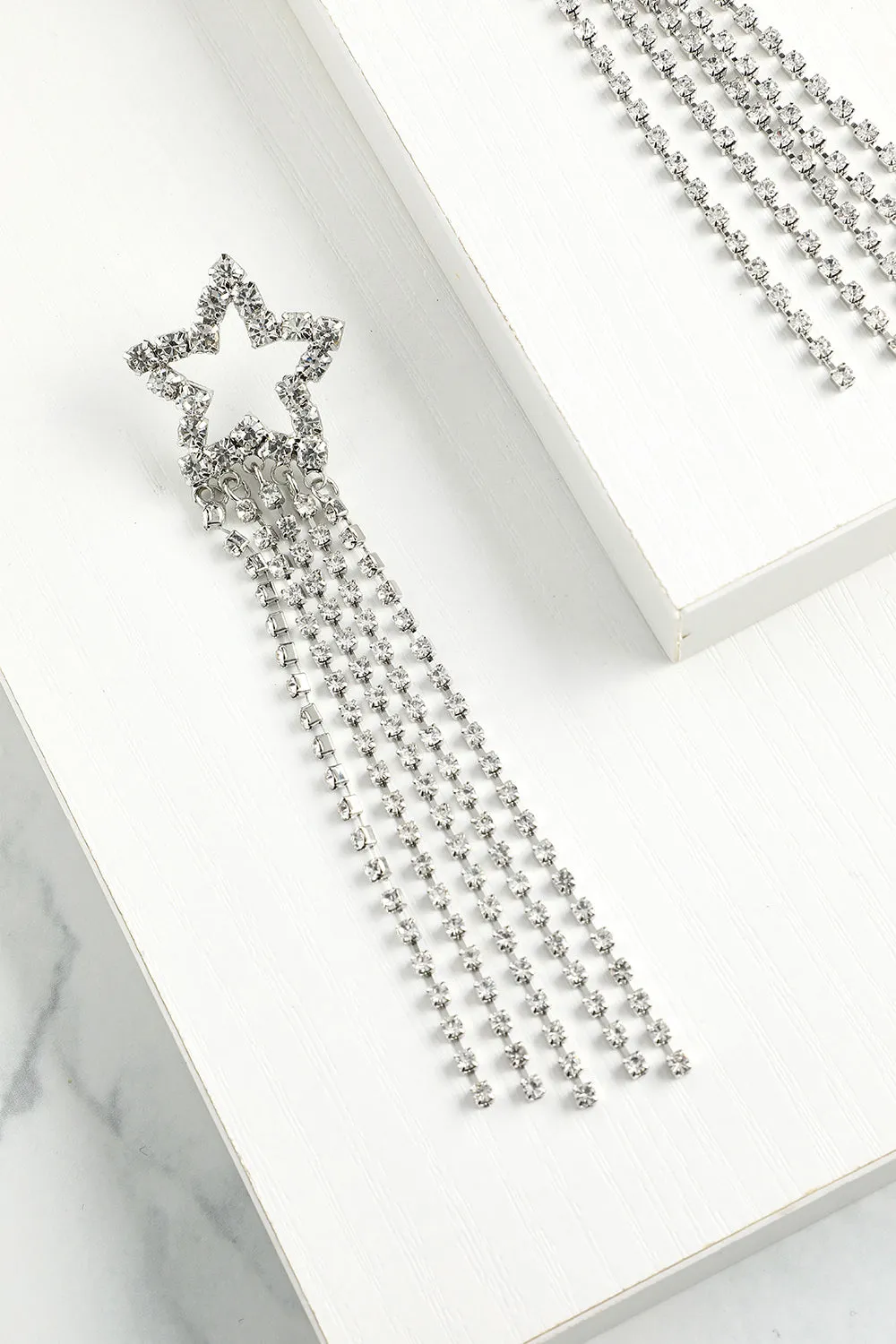 Star Beaded Drop Earrings sold by Zapaka product image thumbnail 2