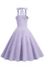 Lavender Halter Plaid Vintage Dress sold by Zapaka