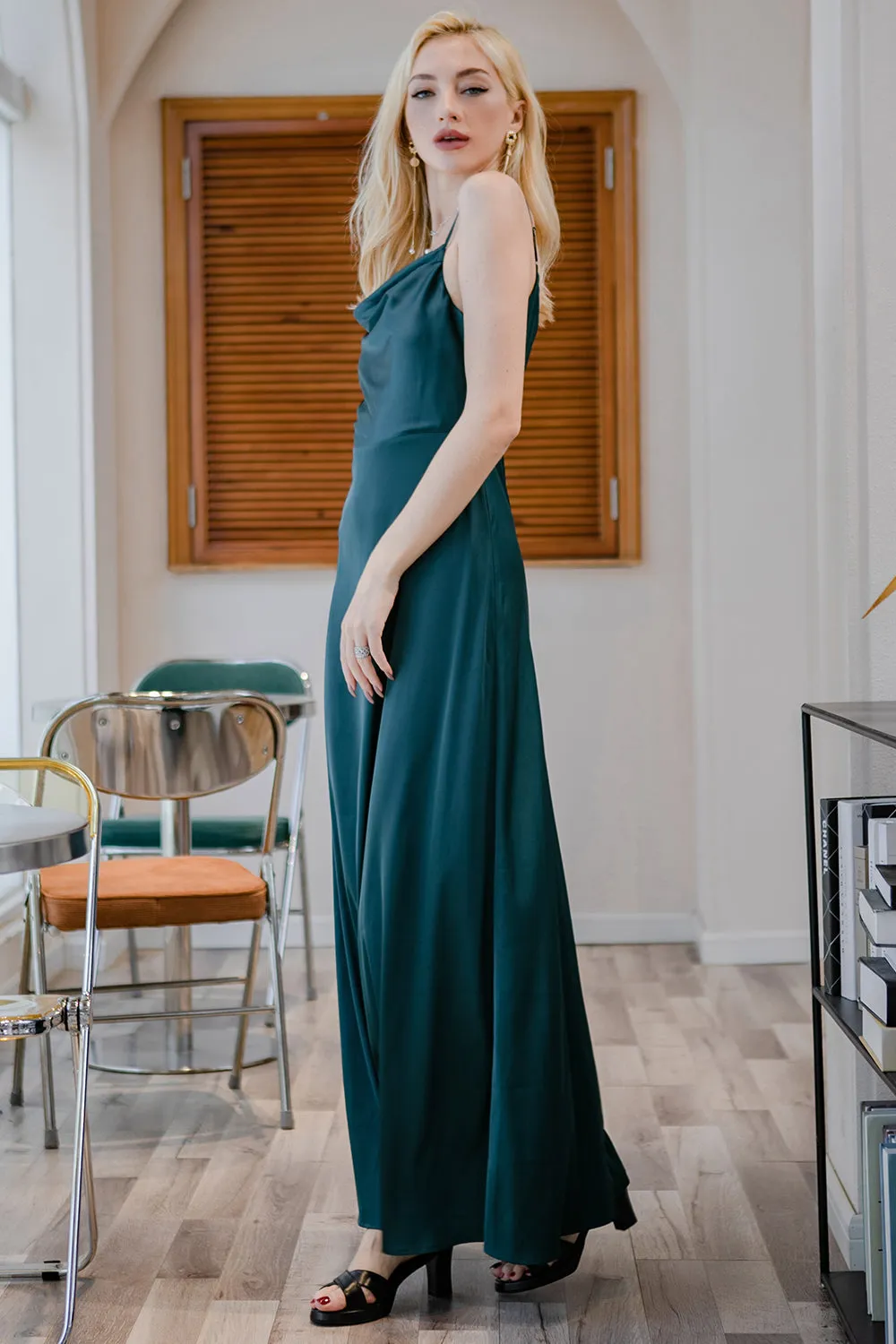 Simple Spaghetti Straps Long Prom Dress sold by Zapaka product image thumbnail 5