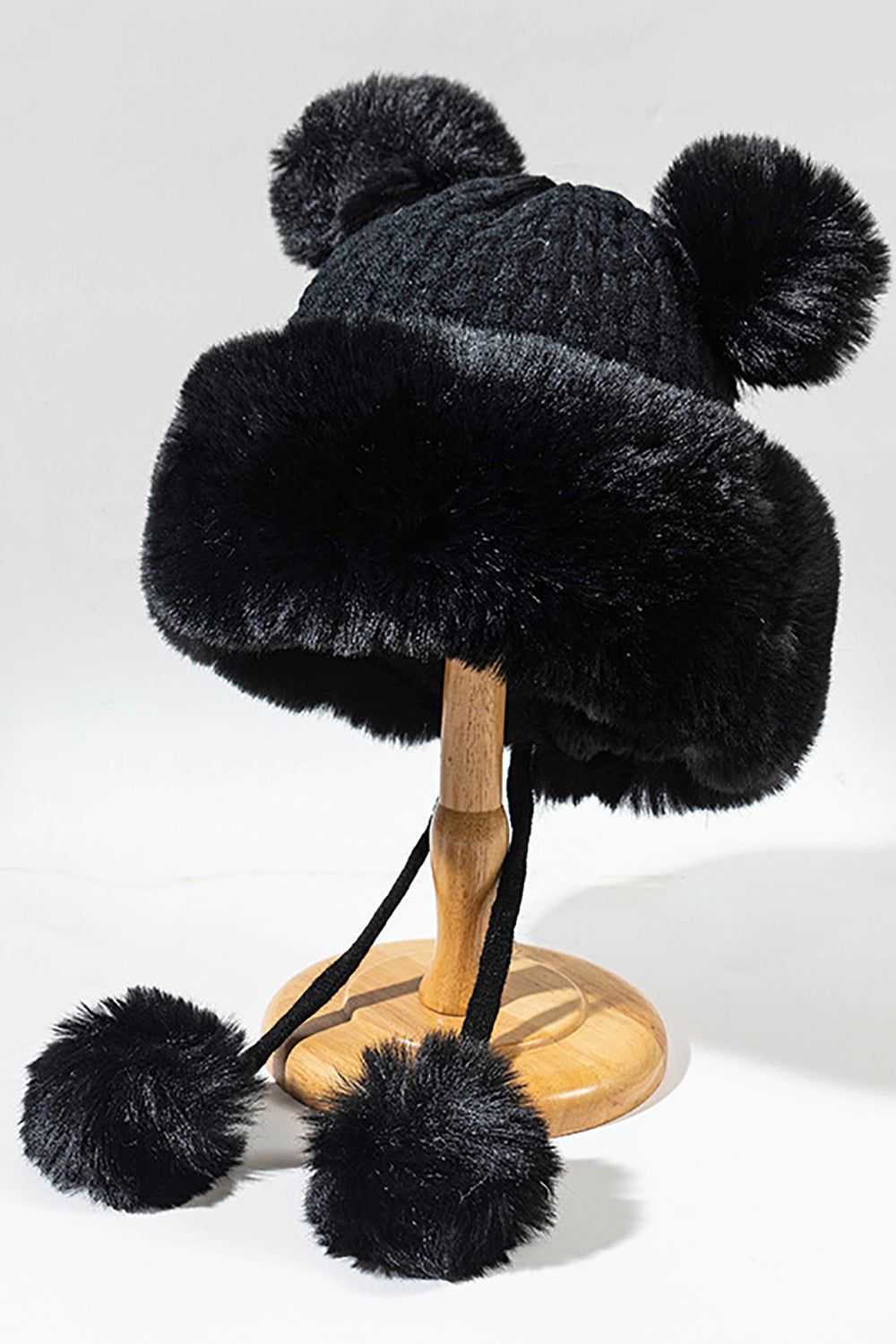 Black Cute Knitted Hat sold by Zapaka