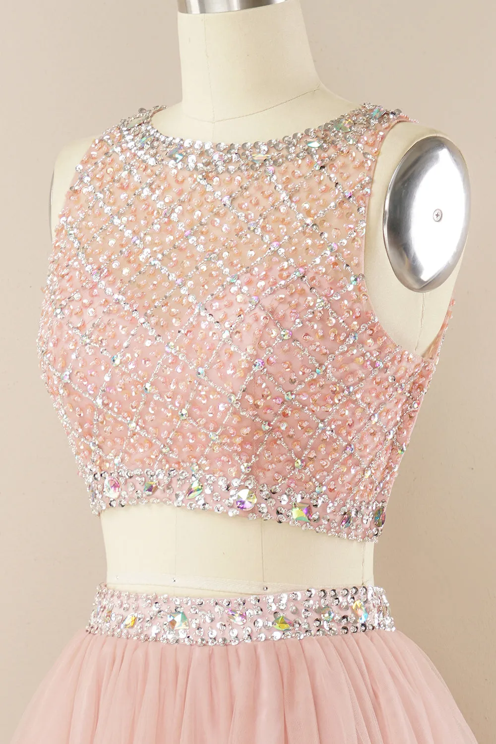 Blush Beading Short Homecoming Dress sold by Zapaka product image thumbnail 5