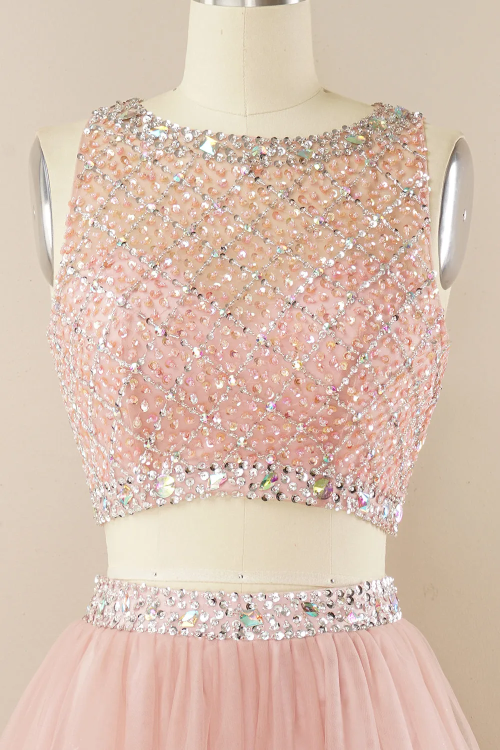 Blush Beading Short Homecoming Dress sold by Zapaka product image thumbnail 3