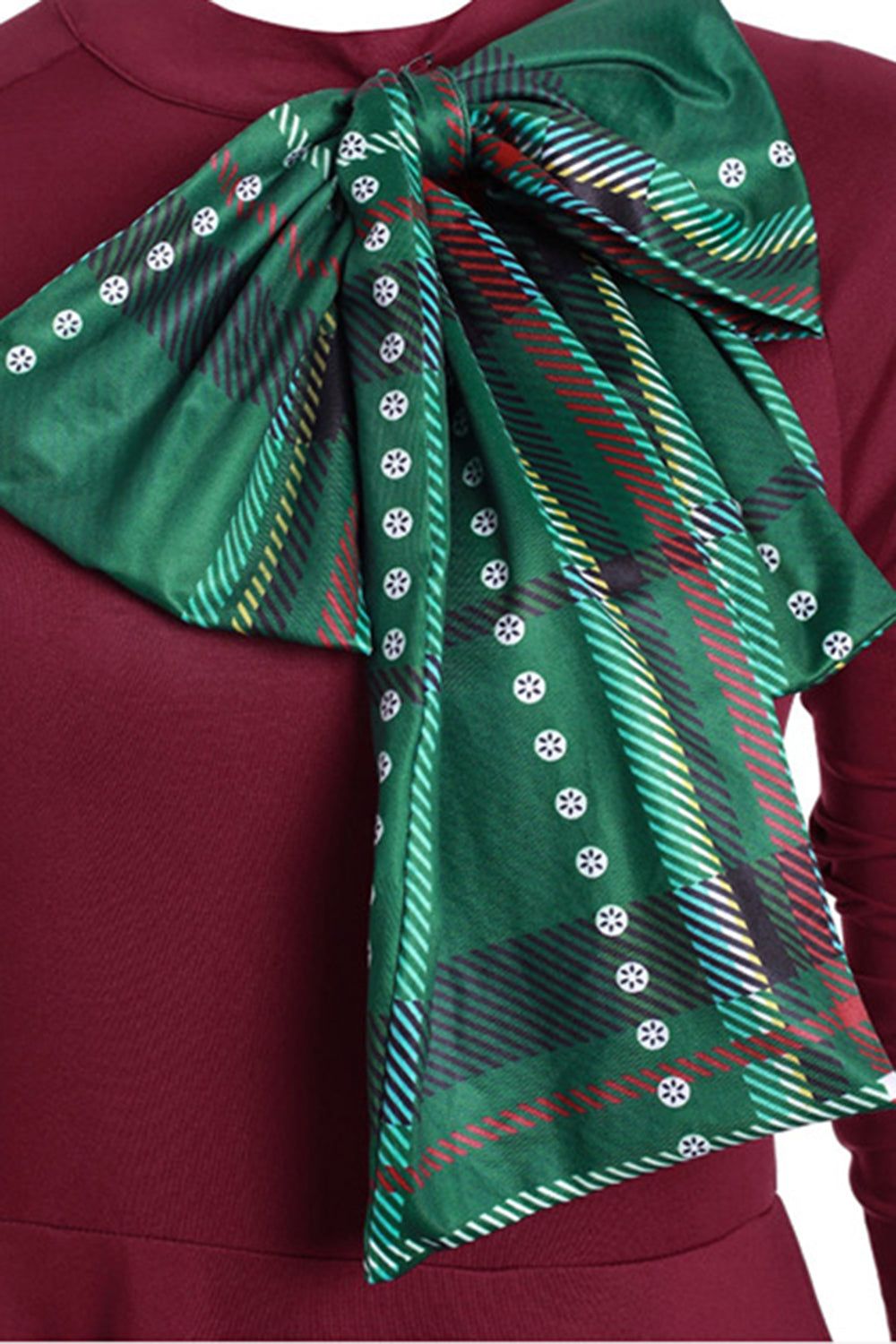 Green High Neck Long Sleeves Vintage Halloween Dress sold by Zapaka product image thumbnail 7