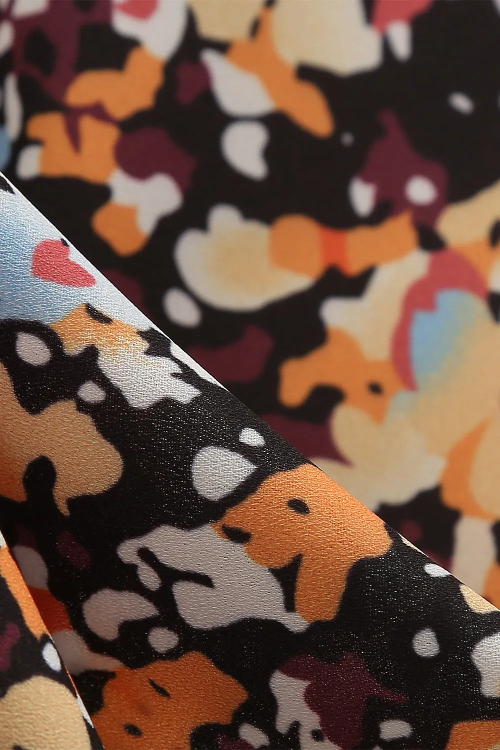 V Neck Floral 1950s Vintage Dress sold by Zapaka product image thumbnail 4