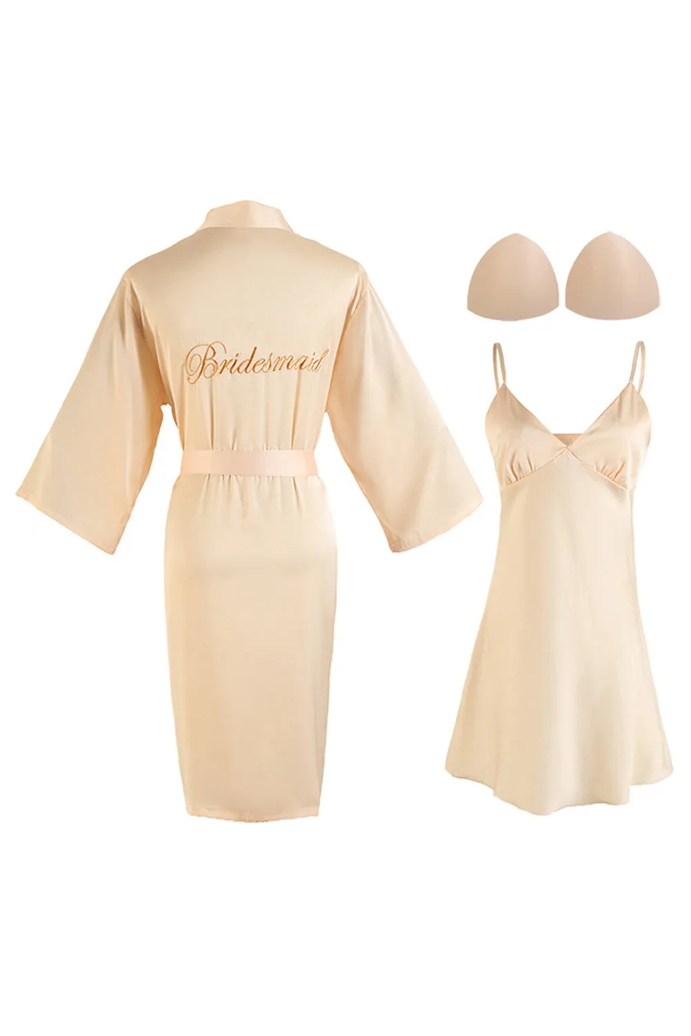 Burgundy Bride Pajamas Bridesmaids Nightdress Set For Wedding Party sold by Zapaka product image thumbnail 2