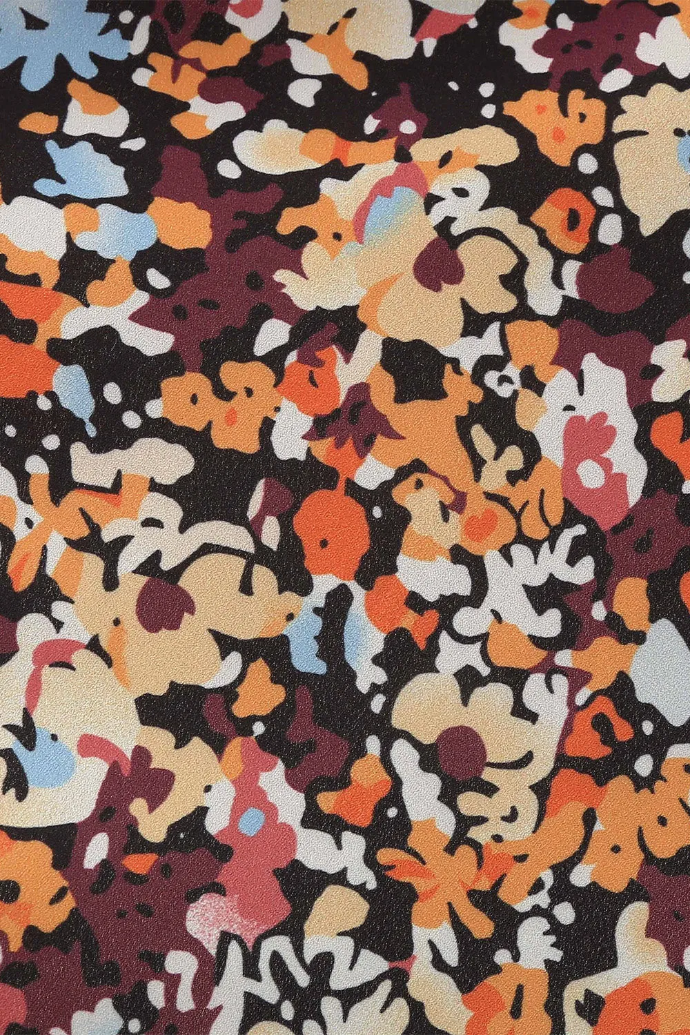 V Neck Floral 1950s Vintage Dress sold by Zapaka product image thumbnail 5