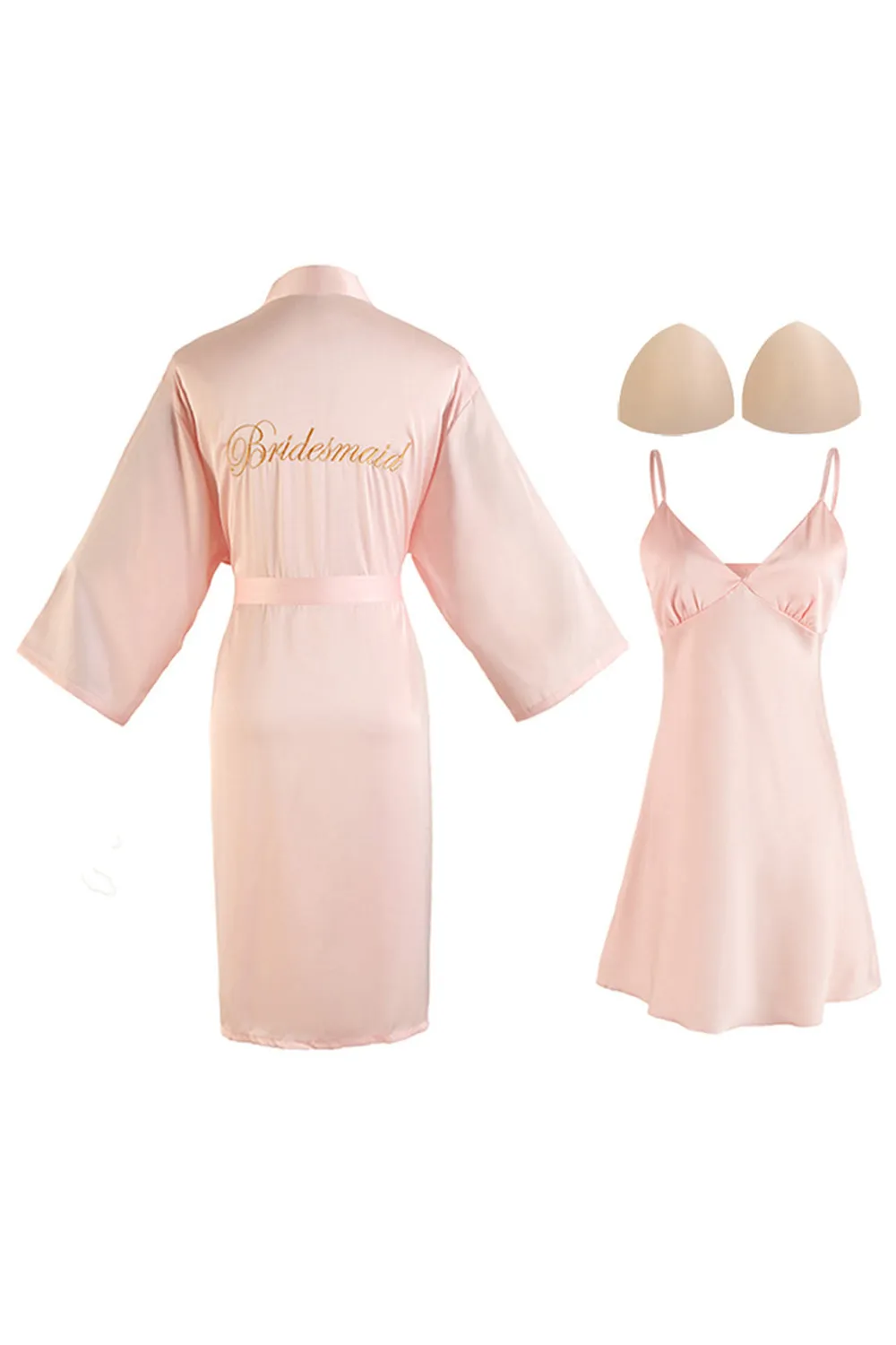 Burgundy Bride Pajamas Bridesmaids Nightdress Set For Wedding Party sold by Zapaka product image thumbnail 3