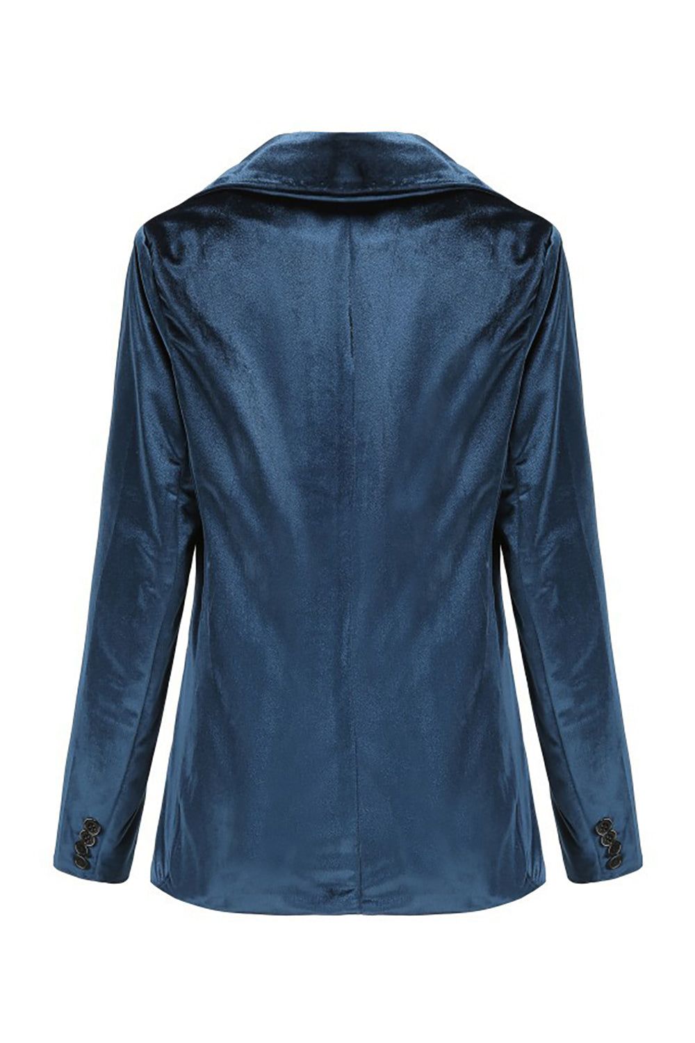 Black Notched Lapel One Button Women Blazer sold by Zapaka product image thumbnail 4