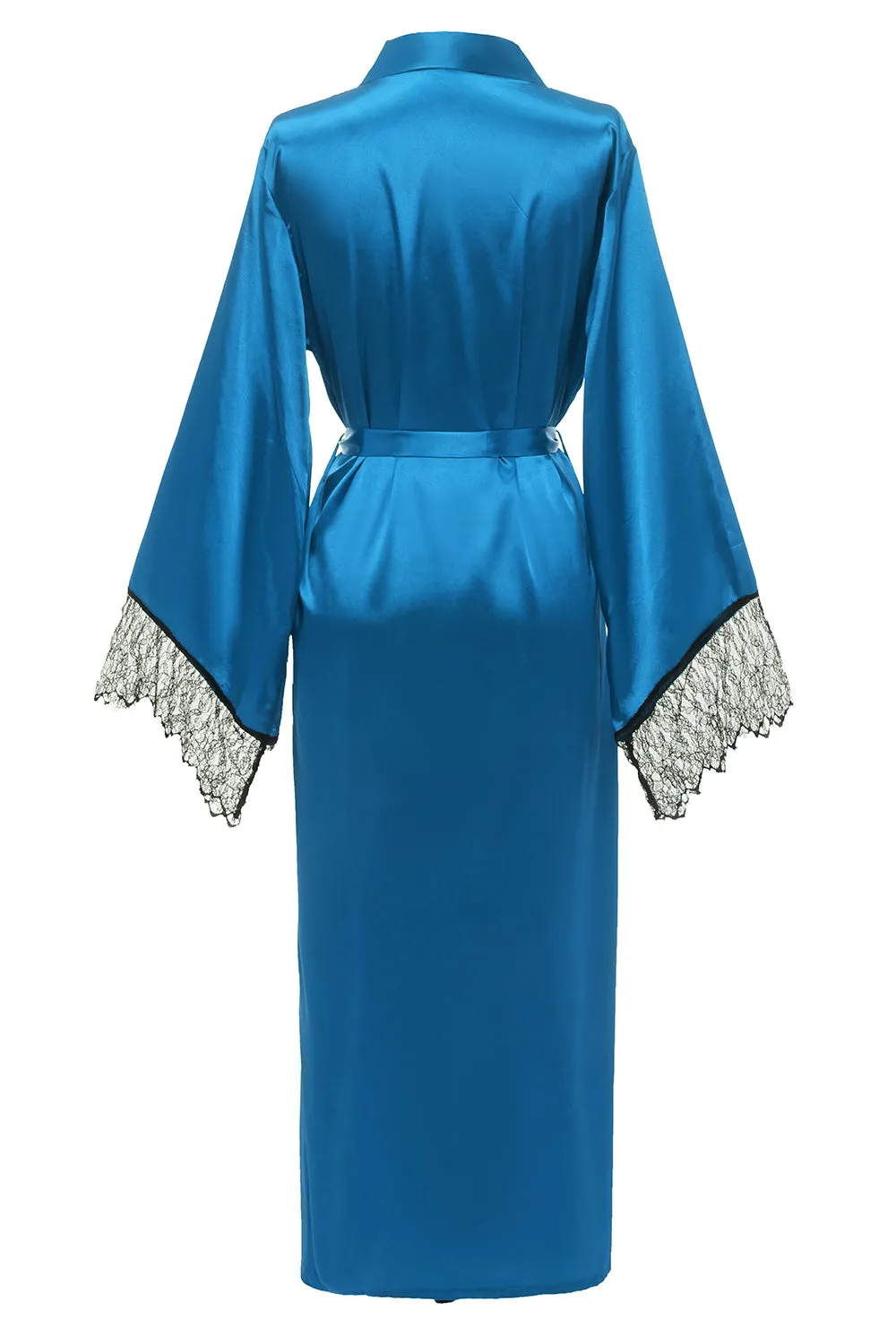 Blue Bridesamaid Robe With Lace sold by Zapaka product image thumbnail 2