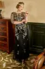 Black Golden Plus Size 1920s Sequins Dress sold by Zapaka