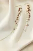 Golden Freshwater Pearl Tassel Earrings sold by Zapaka