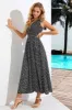 One Shoulder Black Printed Summer Dress sold by Zapaka