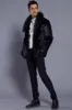 Black Lapel Neck Cropped Faux Fur Men Coat sold by Zapaka