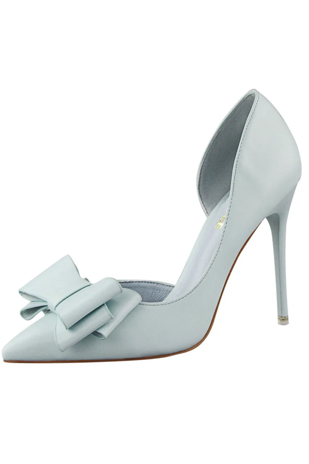 Sweet Bow Pointed Side Hollow High Heels sold by Zapaka product image thumbnail 3