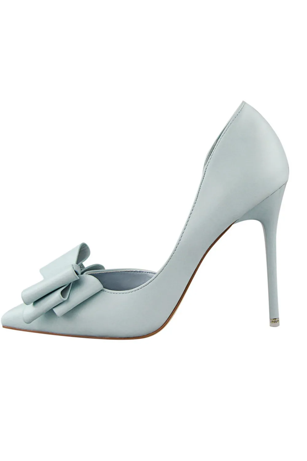 Sweet Bow Pointed Side Hollow High Heels sold by Zapaka product image thumbnail 4
