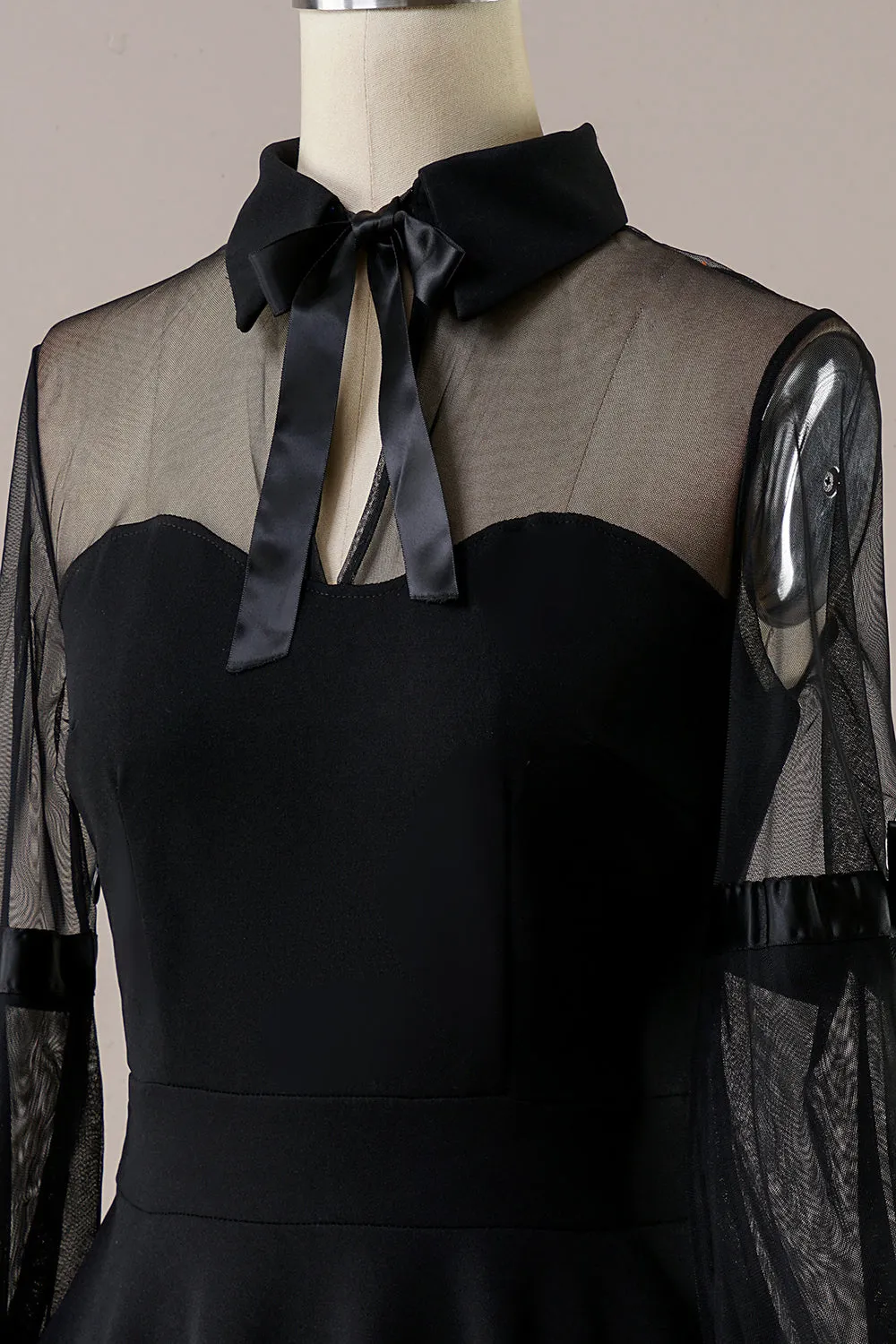 Black Halloween Vintage Dress sold by Zapaka product image thumbnail 3